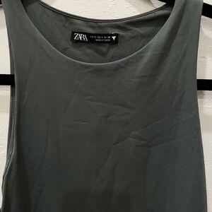 Zara Women's Green Tank Top Bodysuit